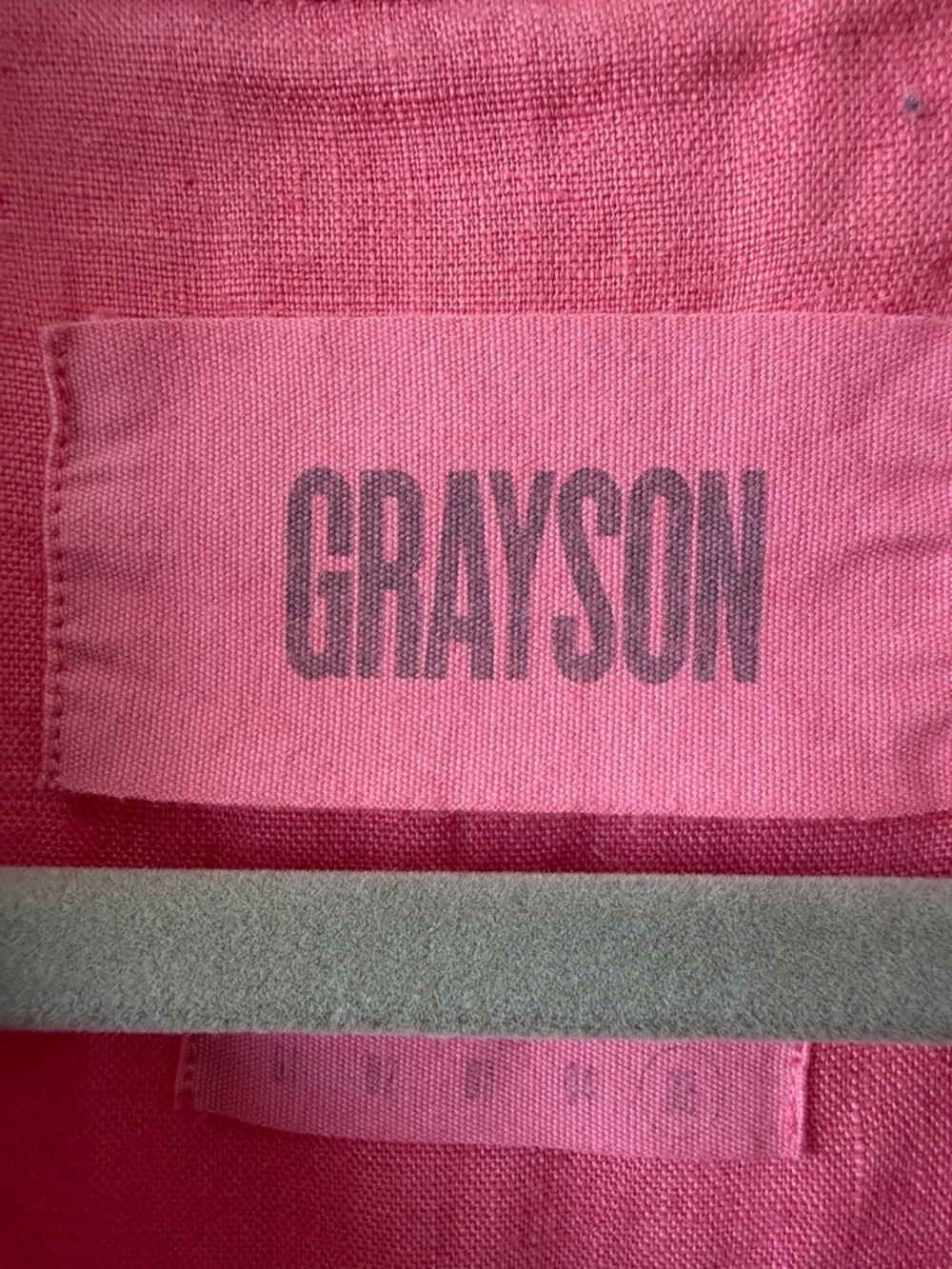 Grayson pink Linen Button-Front Tunic Dress XL - Picture 2 of 4